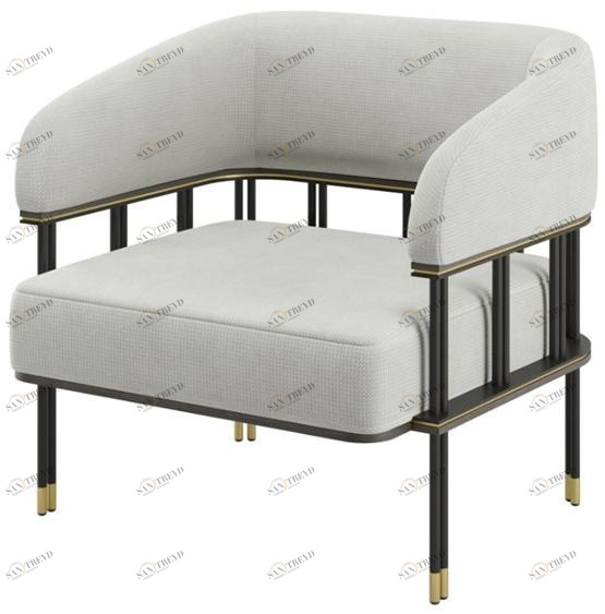 FRATO Кресло из льна с подлокотниками  Fup010050aaa 