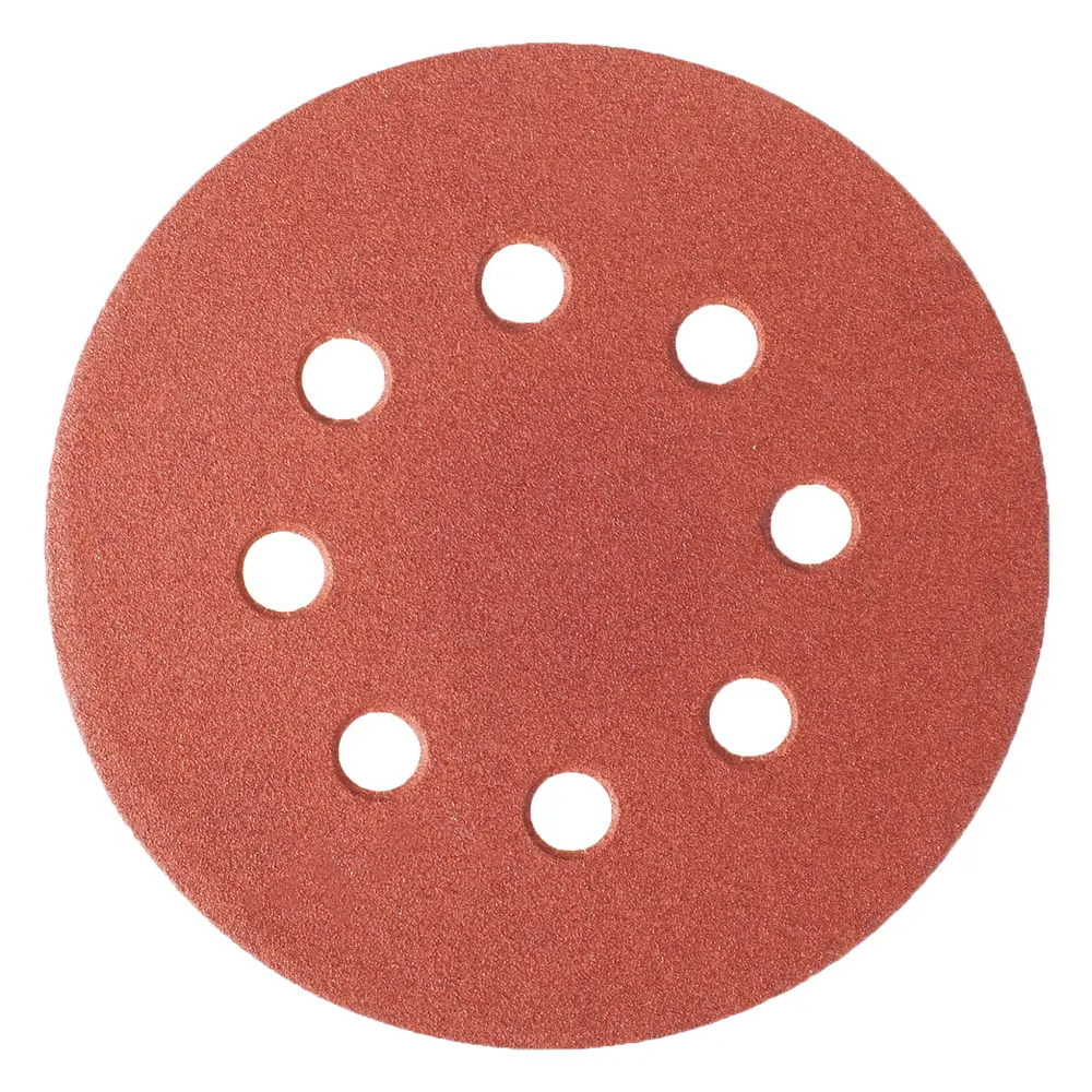 Абразивный круг Velcro Dexter P180, 8 отверстий, D125 мм, 5 шт. 13823022 STLM-2022811 