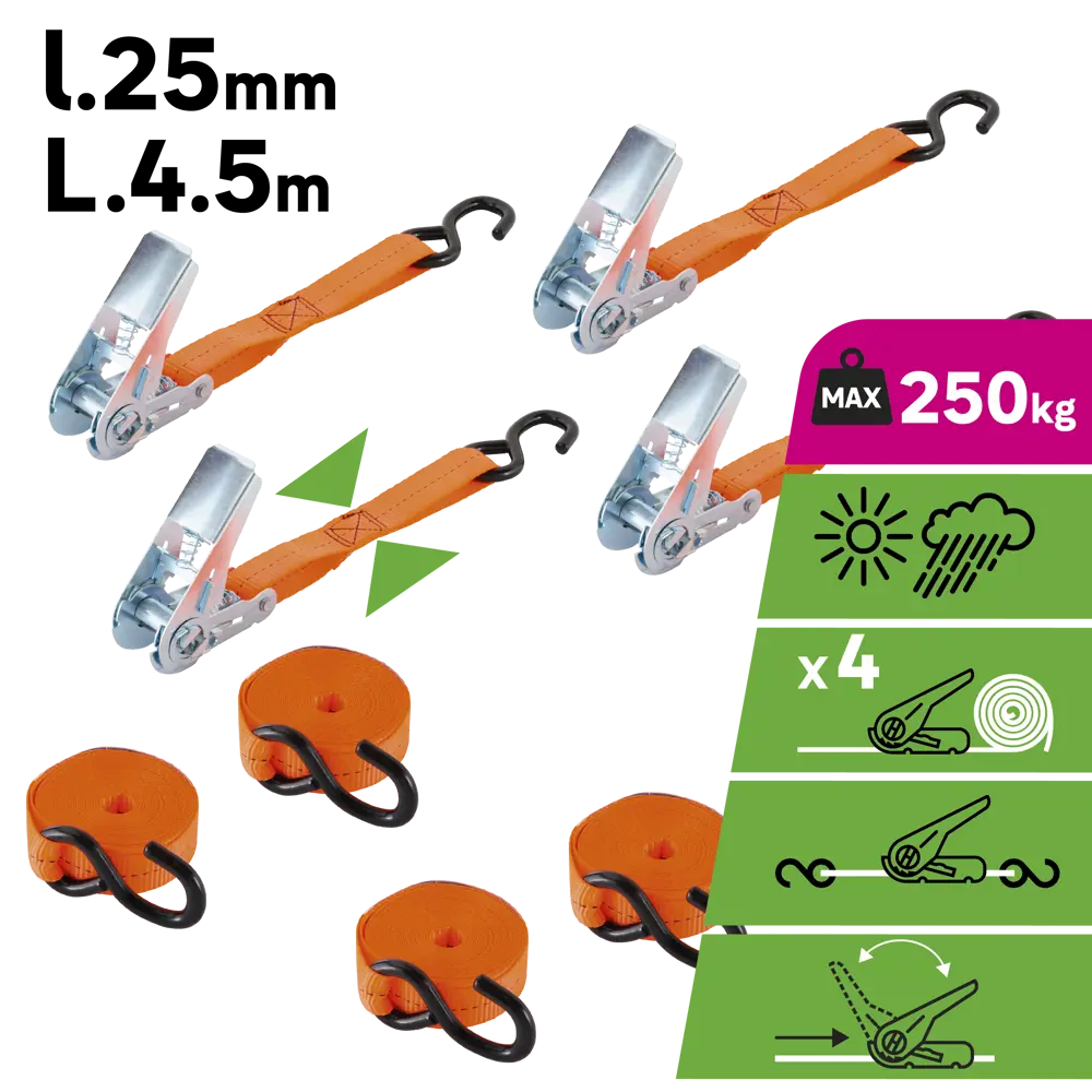 Ремень крепежный 25 мм x 4.5 м STANDERS STLM-2071239 - Вид №1