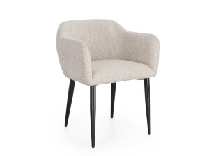 Мягкий тканевый стул с подлокотниками