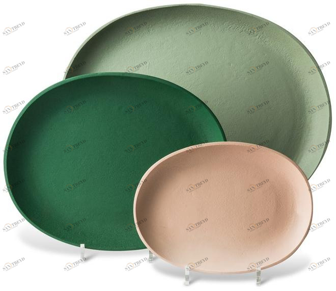 Pols Potten Овальный поднос из алюминия с порошковым покрытием sun-id-1496238