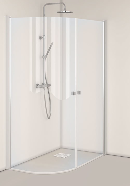 1450452 Igloo Pro J + Душевой Уголок Прямой Прозрачное Стекло 80X90 Hafa Прозрачный  - Вид №1