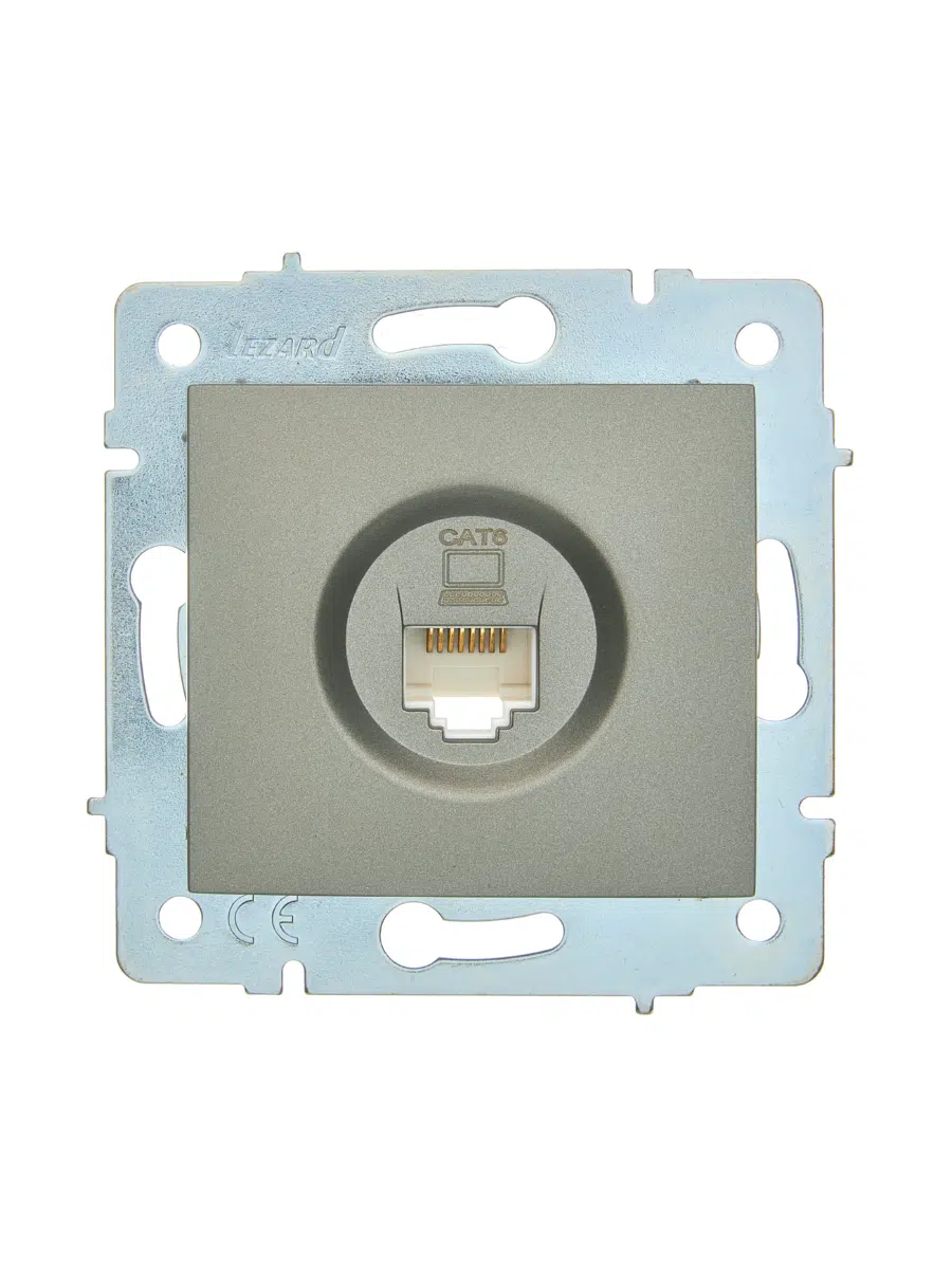 ASTI Розетка компьютерная платина механизм Cat 5e LEZARD 7081-3588-140 - Вид №1