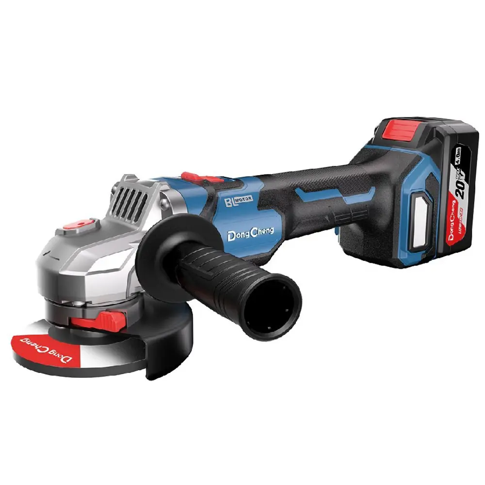 УШМ аккумуляторная Dongcheng DCSM04-125, 20 В Li-ion 2x4 Ач, 125 мм STLM-2140966