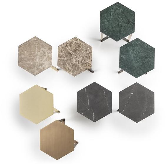 Marelli Шестиугольный мраморный журнальный столик sun-id-1466376 - Вид №2