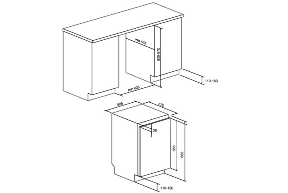 9972600 Встраиваемый винный шкаф Graude FWK 80.1 черный STDN-0013359 - Вид №1