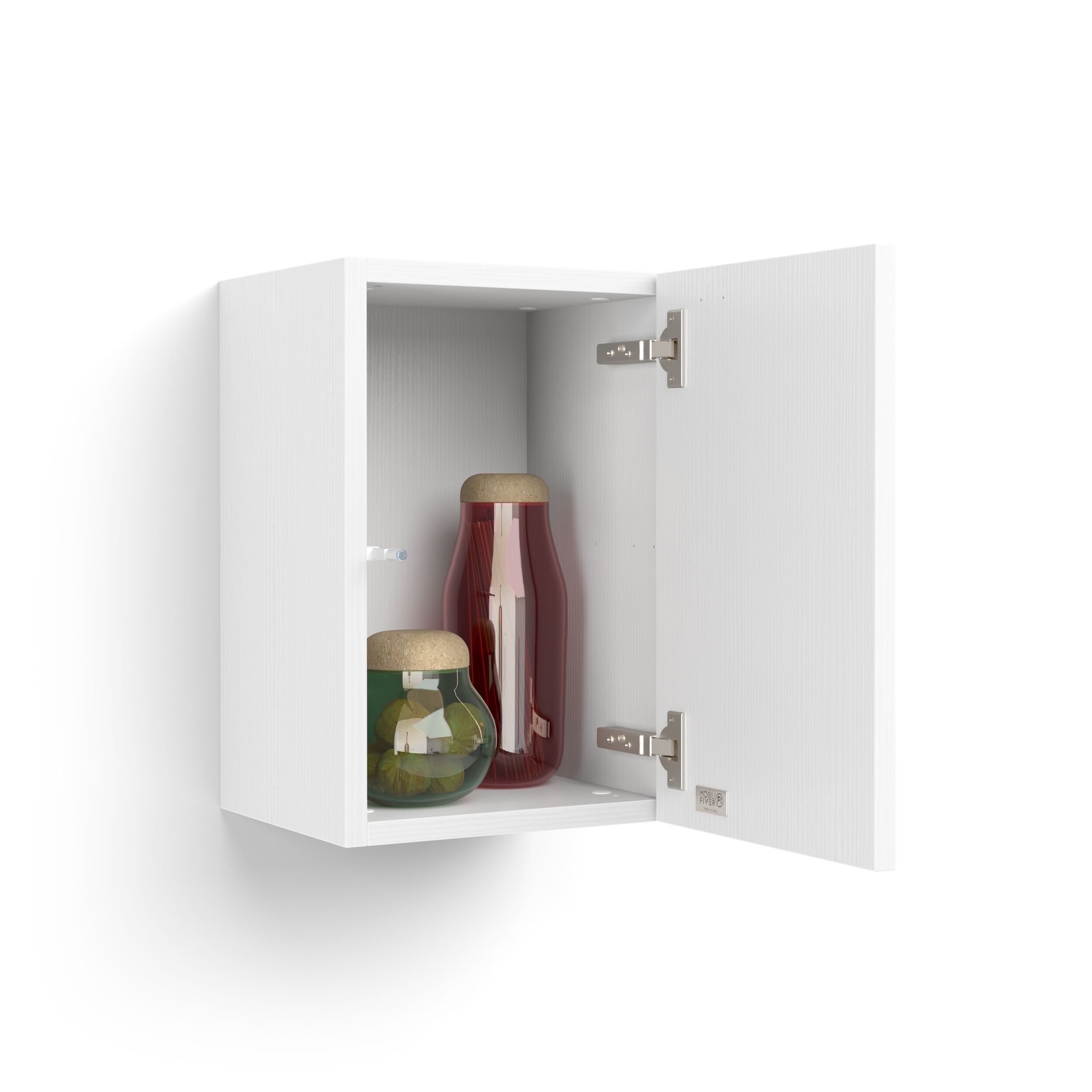 Вертикальный навесной шкаф из меламиновой ткани с дверным полотном Mobili Fiver IACOPO ARCH-00123414 - Вид №8