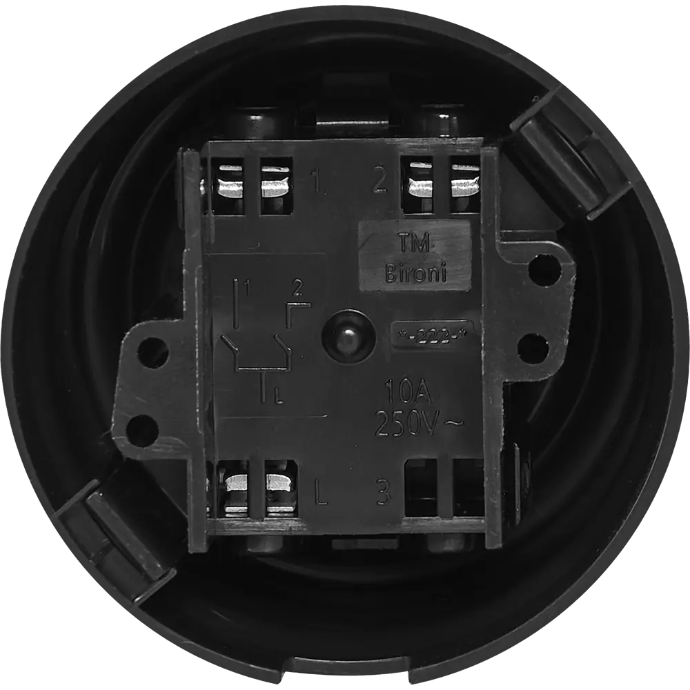 Выключатель двухклавишный Electraline в глянцевом коричневом исполнении 84229197 Лофт STLM-0047231 - Вид №2