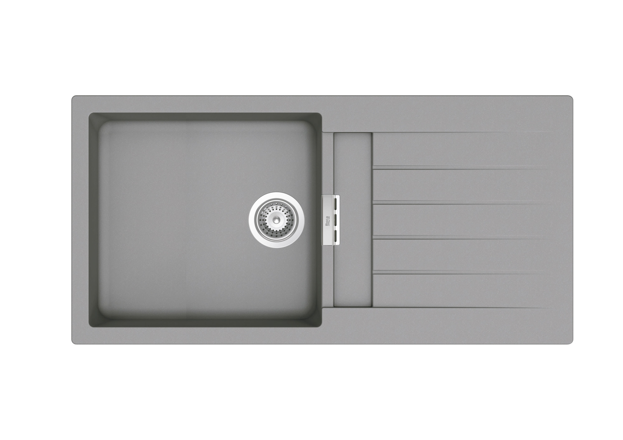 A880130110 Двусторонняя мойка с 1 чашей из QUARZEX® ROCA Oslo