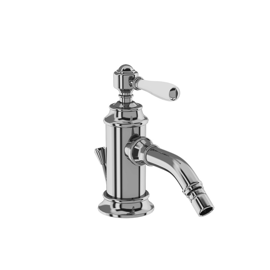 Burlington Arcade Смеситель для биде, однорычажный, Arcade, со сливным клапаном Никель с никелевым рычагом ABBL13N  - Вид №6