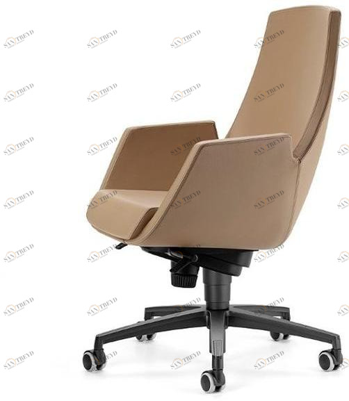 TALIN Регулируемое по высоте кресло для руководителя из кожи с 5 спицами и колесами Nubia sun-id-1390919