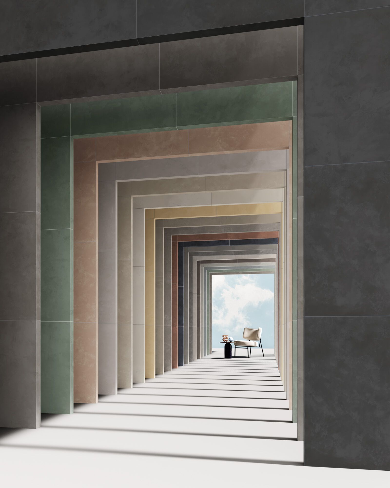 Пол / керамогранит с эффектом смолы Ceramiche Caesar Join ARCH-00058539 - Вид №15