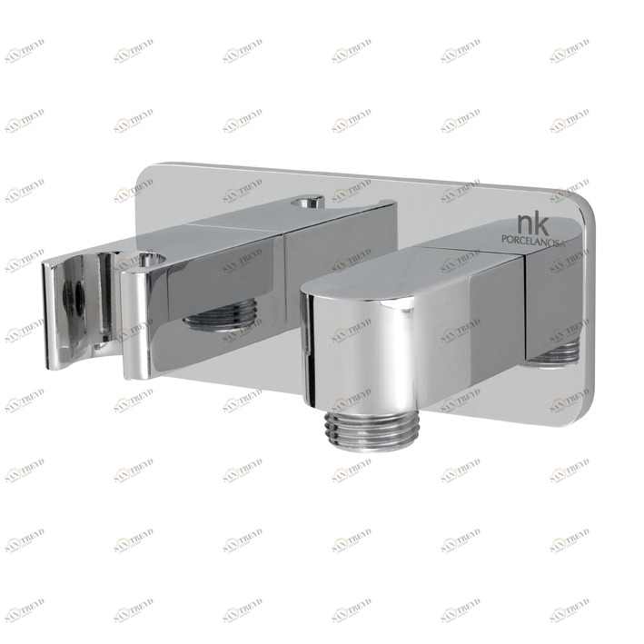 Настенный держатель для ручного душа с отводом для выхода душа 1/2 ” Lounge NOKEN 100063527  CHROME