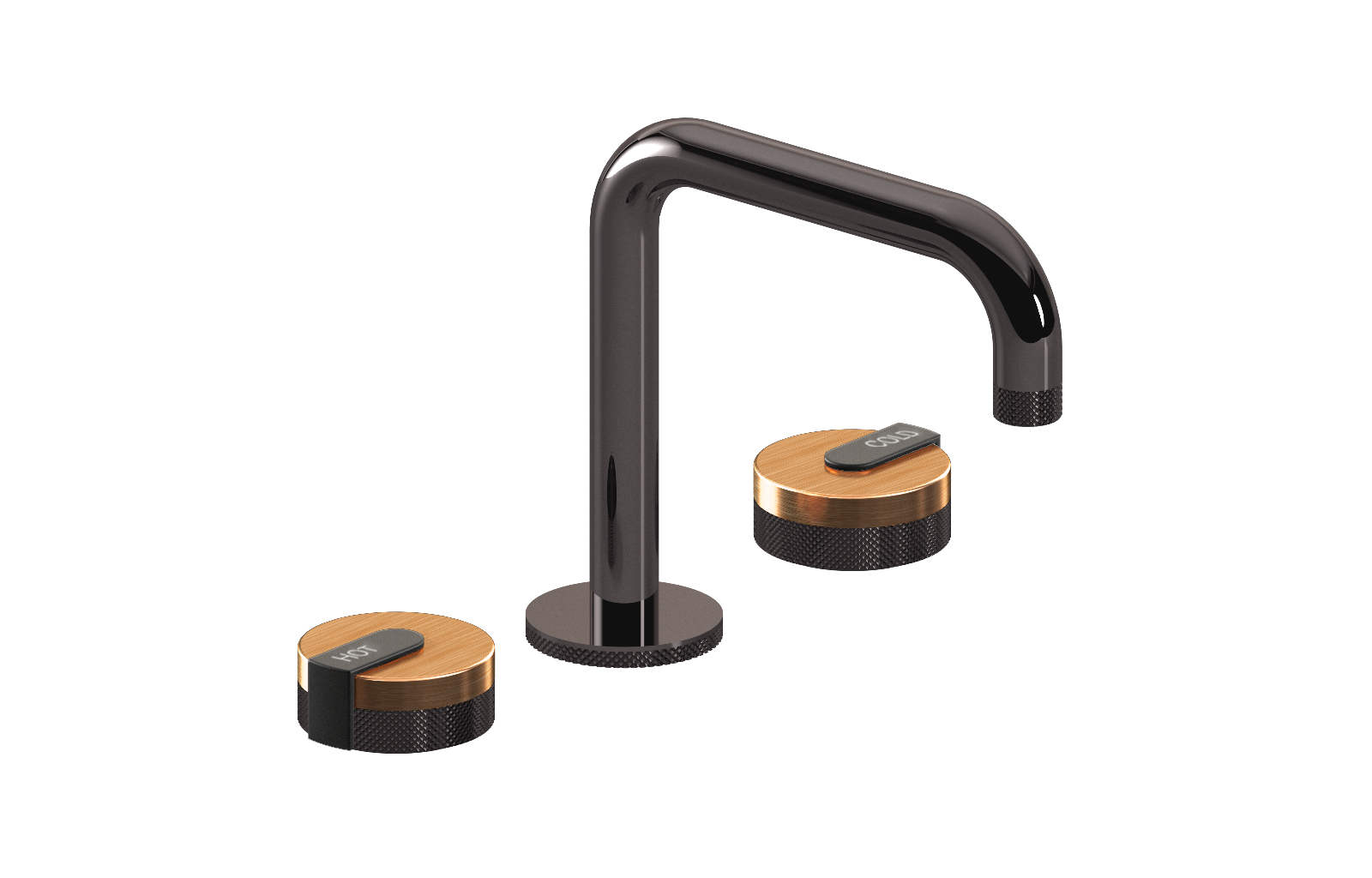 E-11511-R1BRG-L1BK-OX Смеситель для умывальника на 3 отвертия GRAFF MOD+