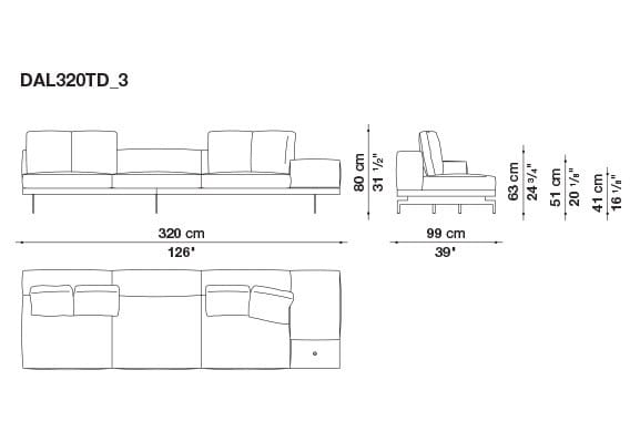 Кожаный диван B&B Italia док ARCH-00130675 - Вид №169