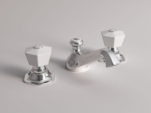 Смеситель для раковины с 3 отверстиями для пола с автоматическим сливом