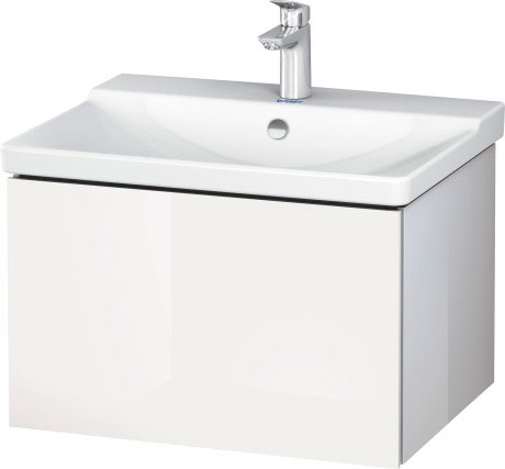 LC614403838 Тумбочка подвесная L-Cube #LC6144 620 x 481 мм Доломитово-серый глянцевый лак Duravit - Вид №2