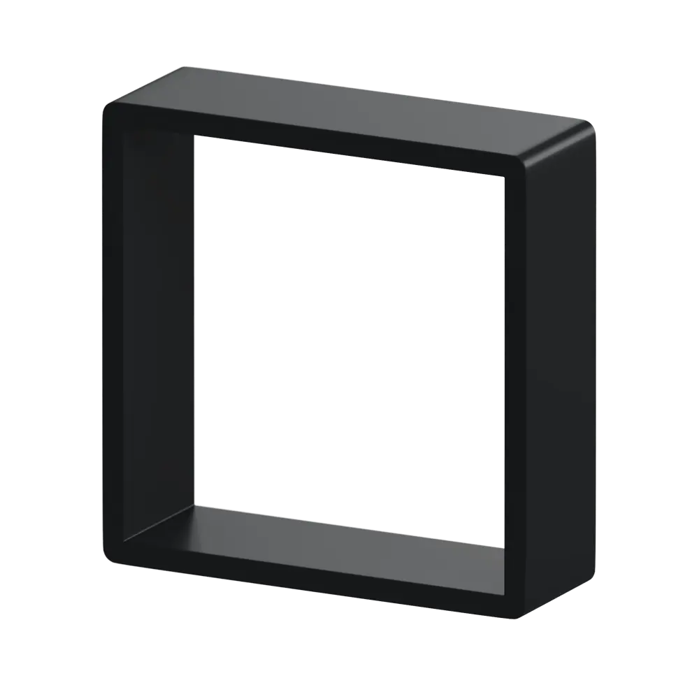 Полка настенная Spaceo 20x20 см/24x24 см/28x28 см МДФ цвет чёрный 3 шт STLM-2051960 - Вид №3