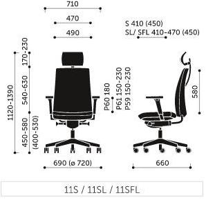 profim Кресло офисное поворотное с 4-мя спицами и подлокотниками Motto sun-id-1415606 - Вид №5