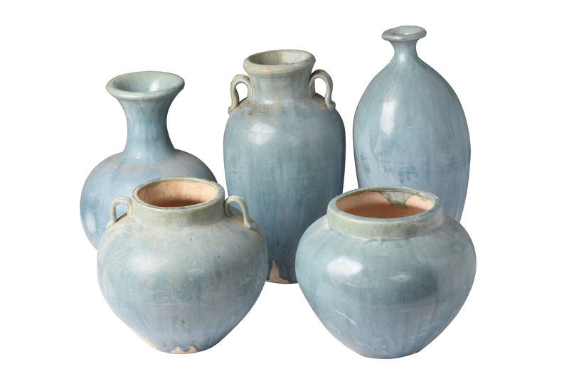 GWVE0001A Ваза Blue Neck ijlbrown  - Вид №1