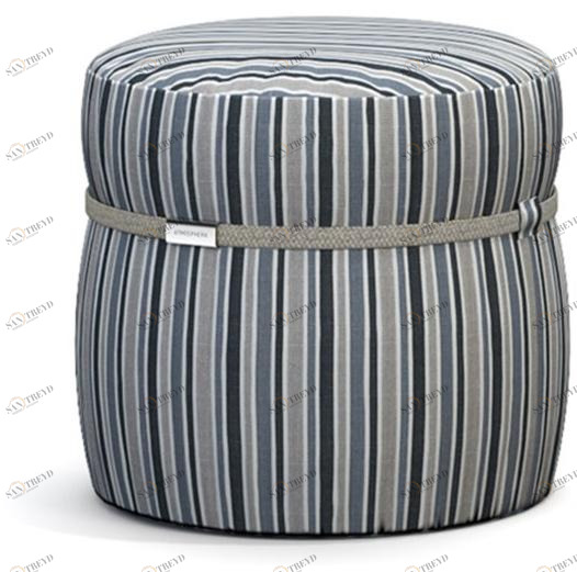 Atmosphera Круглый садовый пуф из технической ткани со съемной крышкой Levante e ponente Cxlv.pf