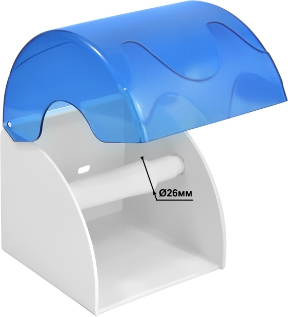 1402.105 Диспенсер для туалетной туалетной бумаги малый пластиковый 7105 PUFF  - Вид №8