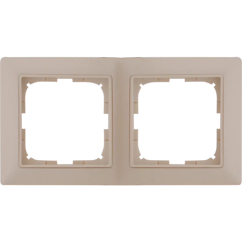 Рамка для розеток и выключателей ABB Basic55 2 поста, цвет белый 13606896 STLM-2147925 Basic 55