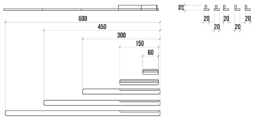 Модульная мебельная ручка Corian® AMOSDESIGN LINIE 6 ARCH-00083377 - Вид №2
