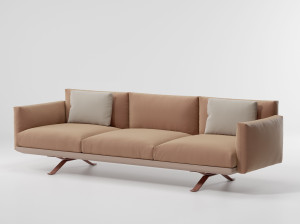 3-местный тканевый садовый диван