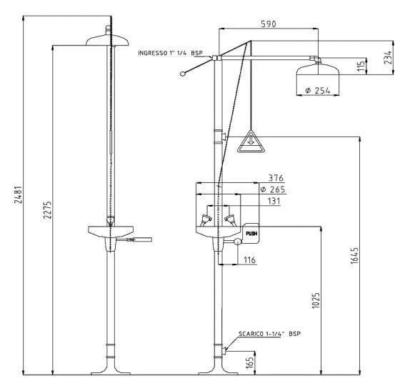 Аварийный душ Thermomat DL230 ARCH-00052636 - Вид №2