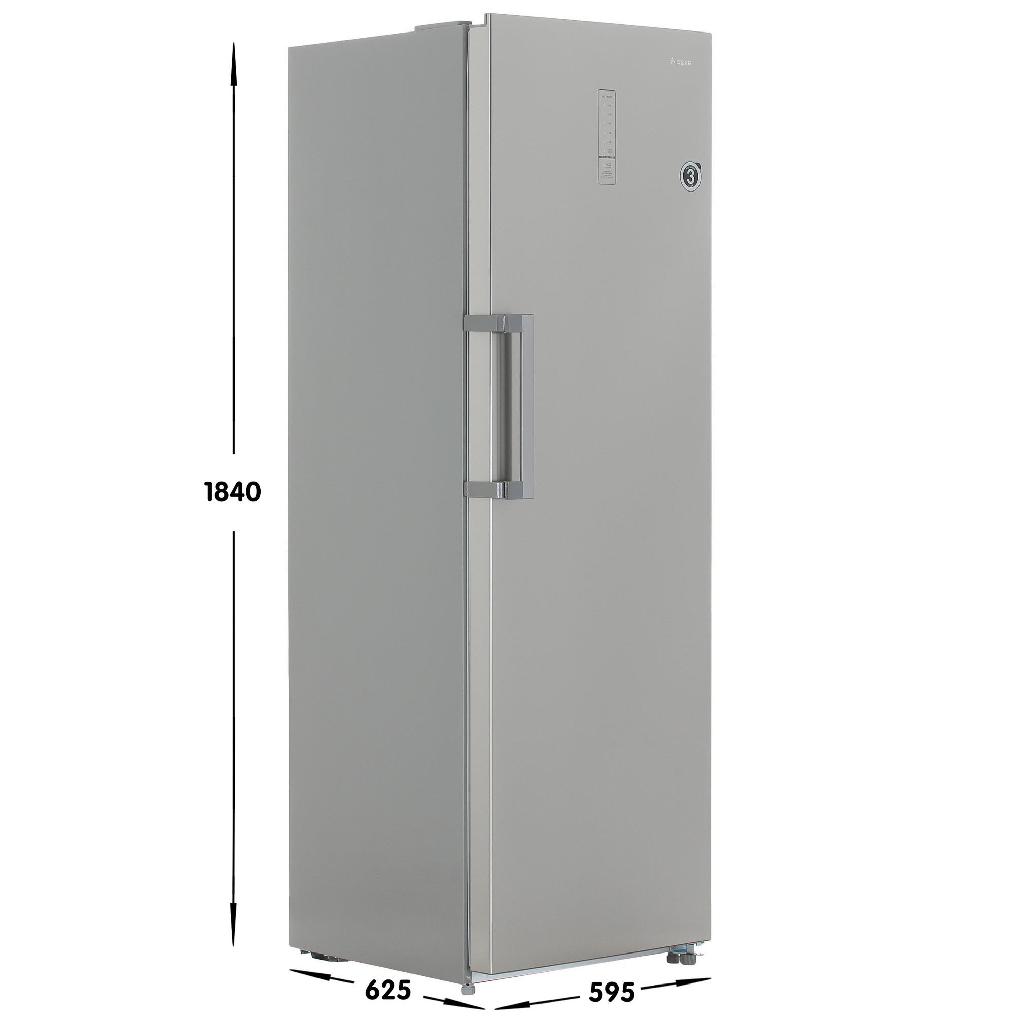 5429360 Холодильник без морозильника   DEXP S4-37AMA серебристый STDN-0074412 - Вид №6