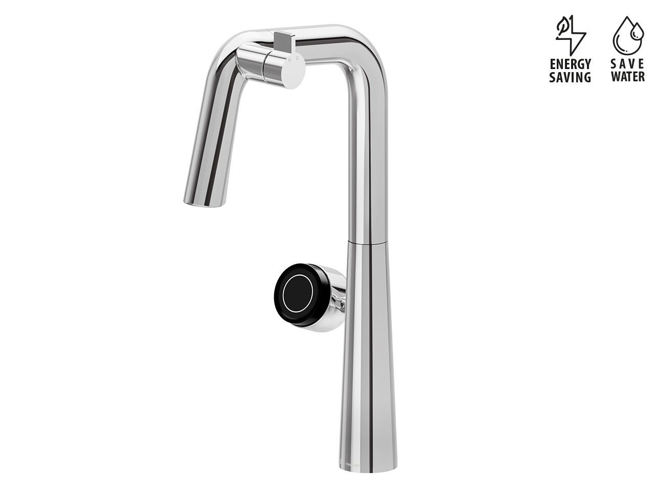 Электронный кухонный смеситель с поворотным изливом Newform ALKIMIA ARCH-00079385 - Вид №1