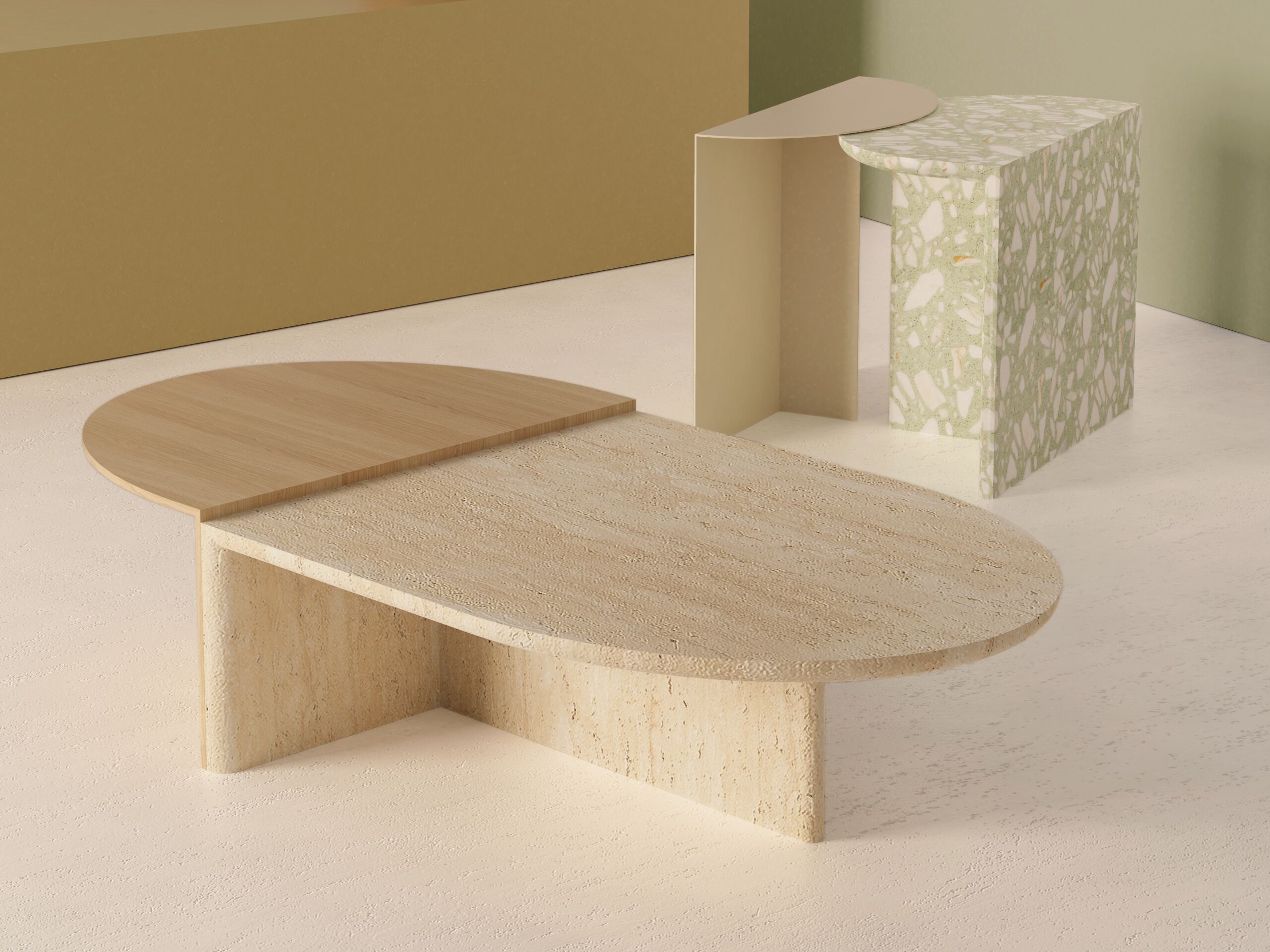 Журнальный столик из травертина Mambo Unlimited Ideas DUPLEX ARCH-00092476 - Вид №8
