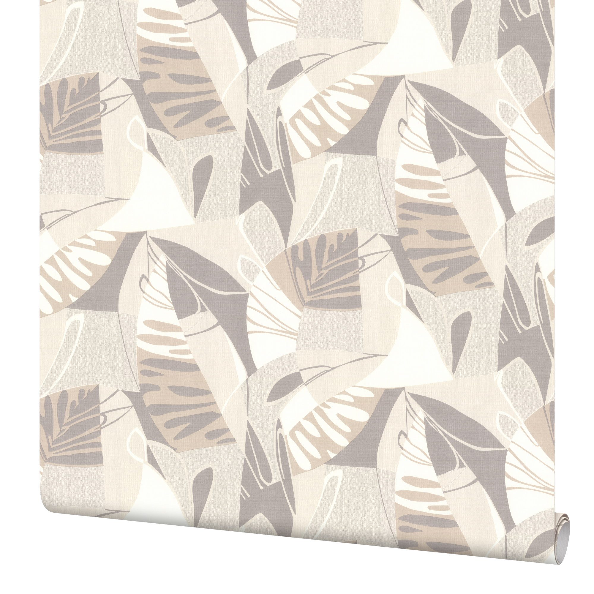 Флизелиновые обои Polynesia бежевые с абстрактным рисунком 85633429 ПАЛИТРА STLM-0064743