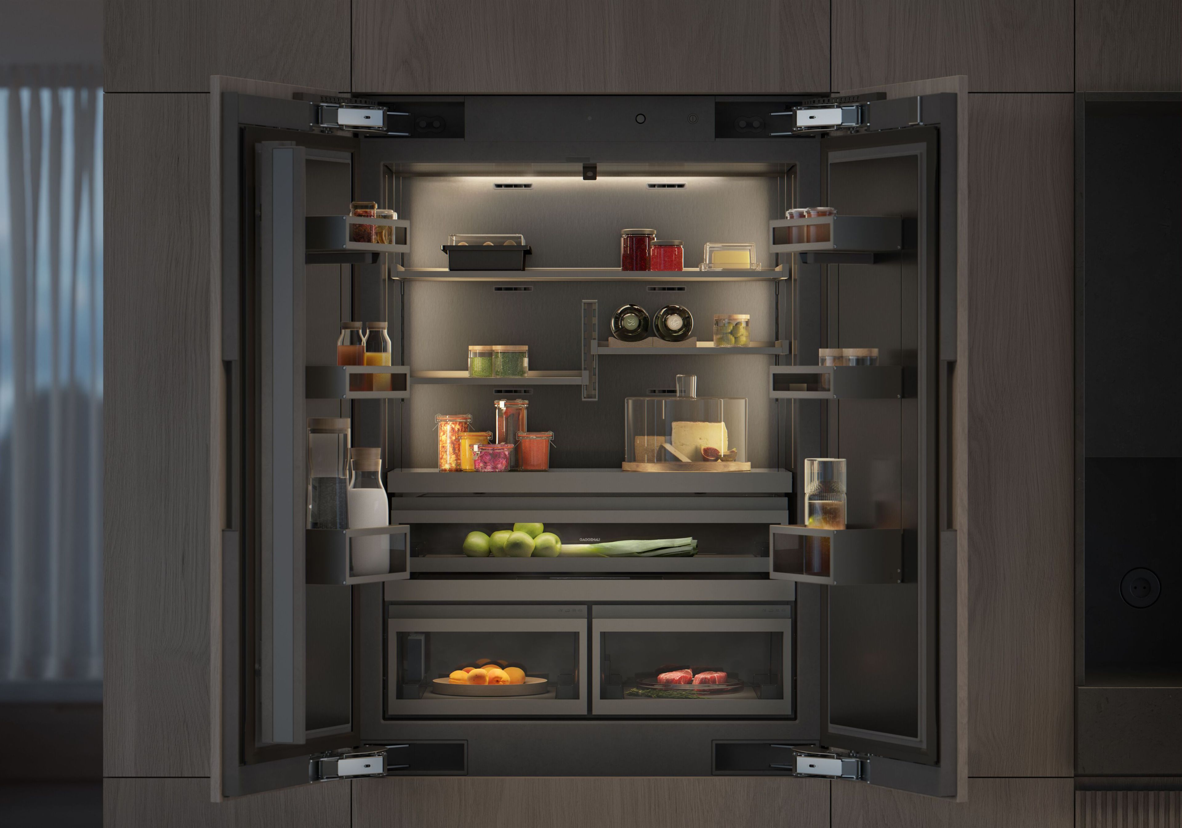 Комбинированный холодильник no frost с морозильной камерой GAGGENAU серия 400 ARCH-00123313 - Вид №4