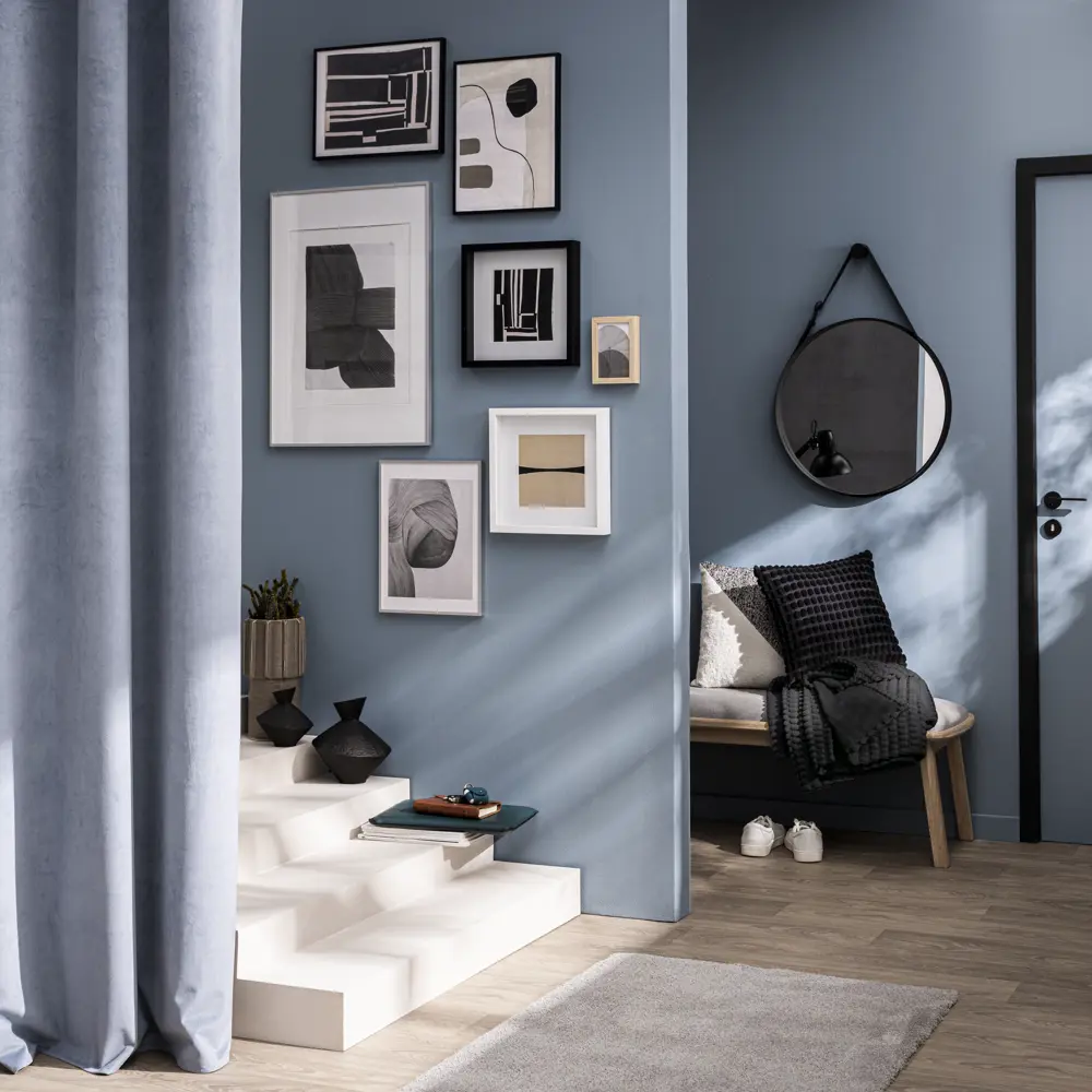 INSPIRE Barbier — круглое зеркало с ременной рамой 43 см 86484835 STLM-1443072 - Вид №5