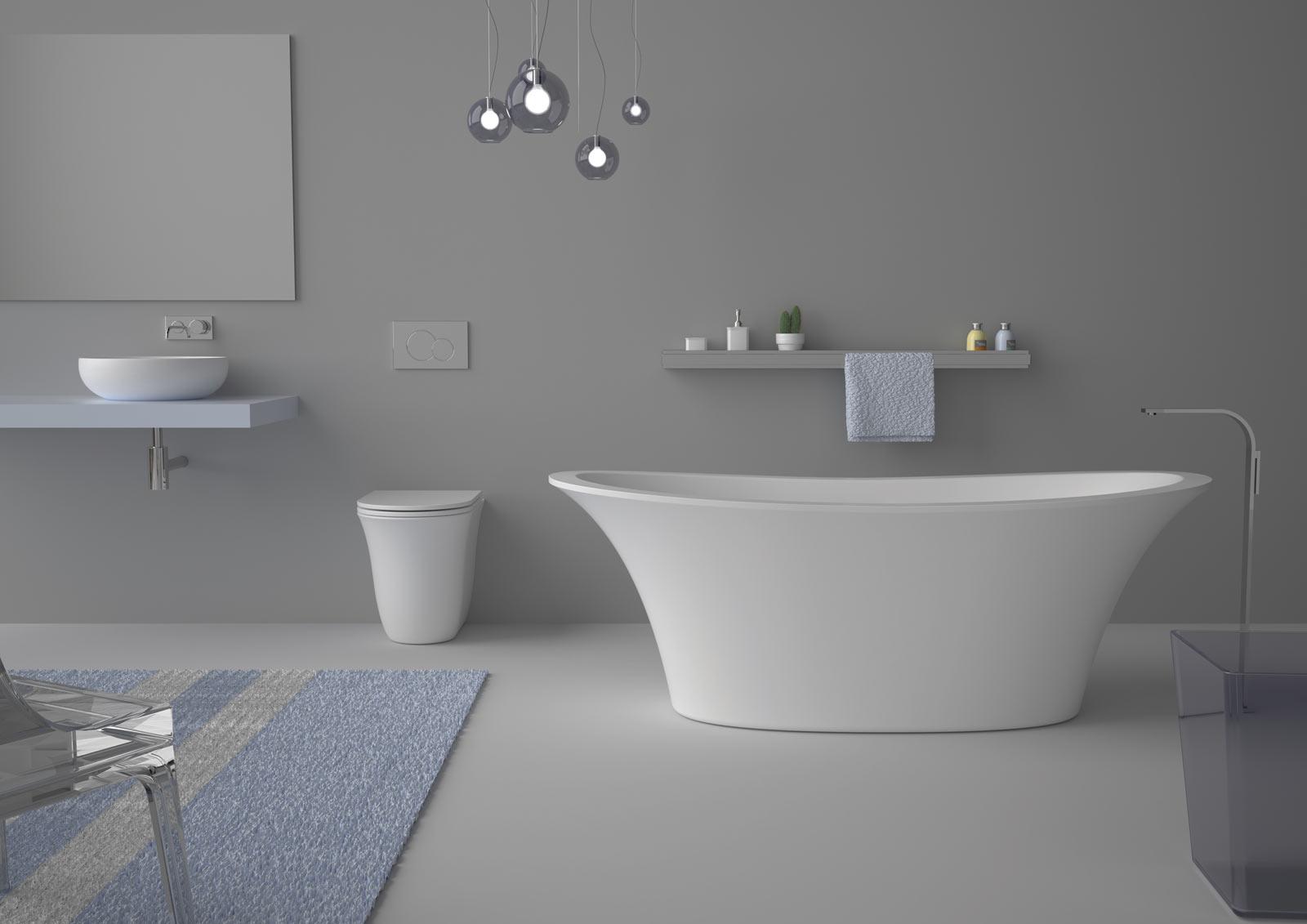 FLBI0115 Напольное биде приставное GSG CERAMIC Flut - Вид №8