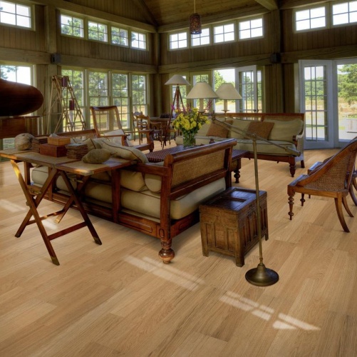 Паркетная доска Kahrs Дуб Бриз Линнея Полуматовая Брашированная 2600200568 - Вид №4