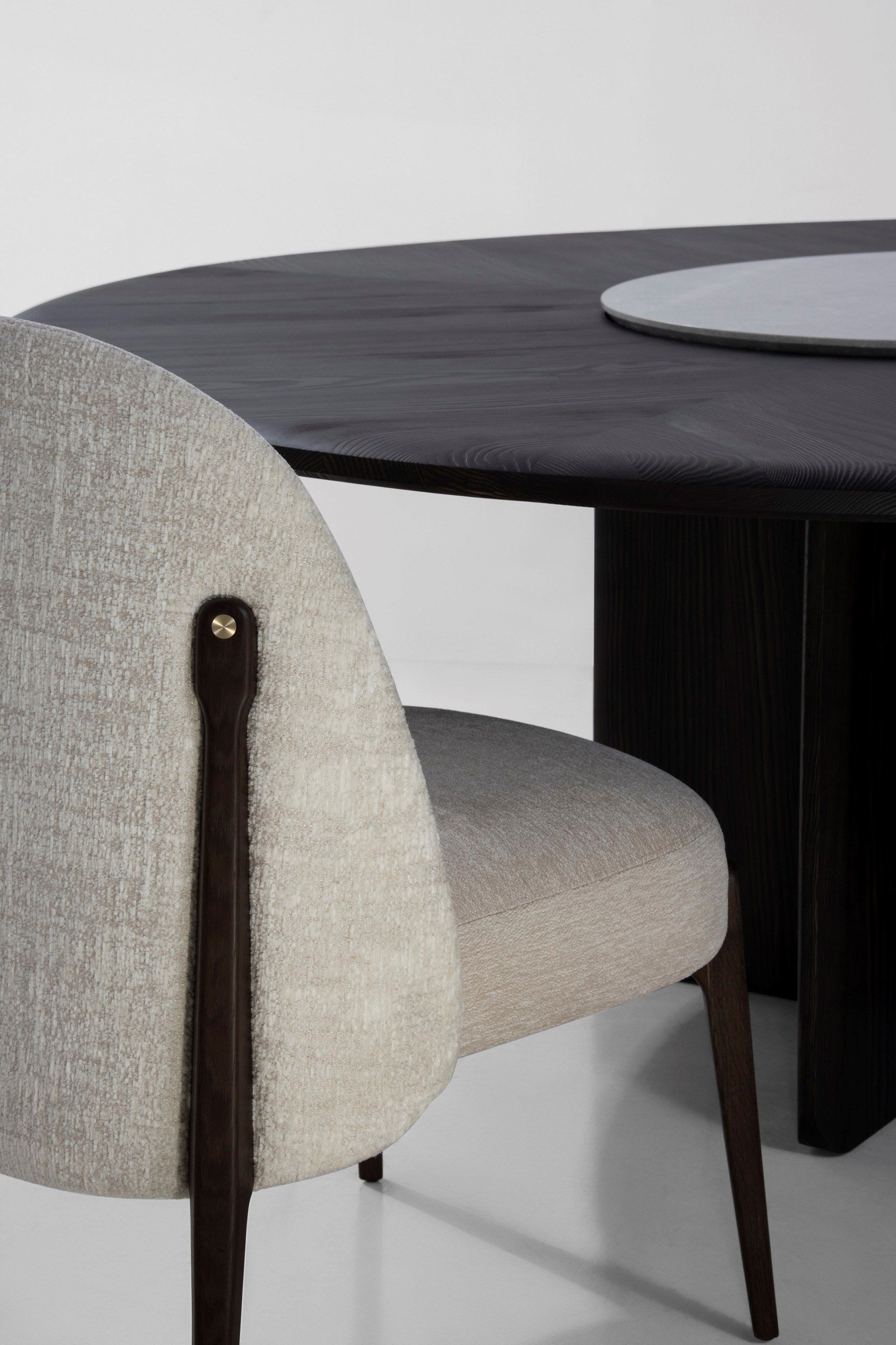 Круглый стол из ели с Lazy Susan District Eight Faifo ARCH-00020407 - Вид №4