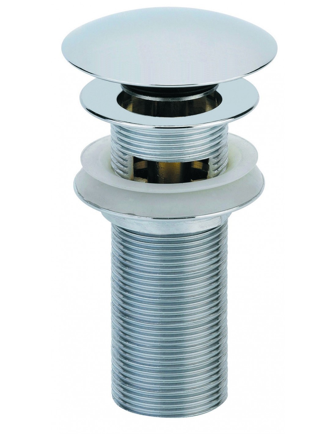 123700 000 00  Сифон Digiclic с фонарём для умывальника с переливом, h. 130 мм, хром Valentin Хром 