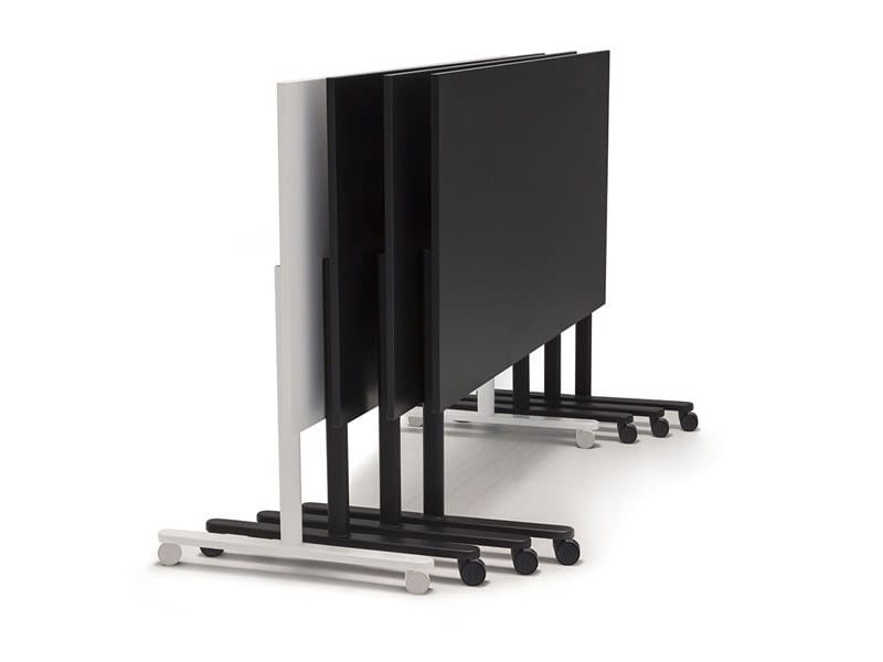 Деревянный складной прямоугольный стол на колесах Andreu World Connect Training ARCH-00048753 - Вид №1