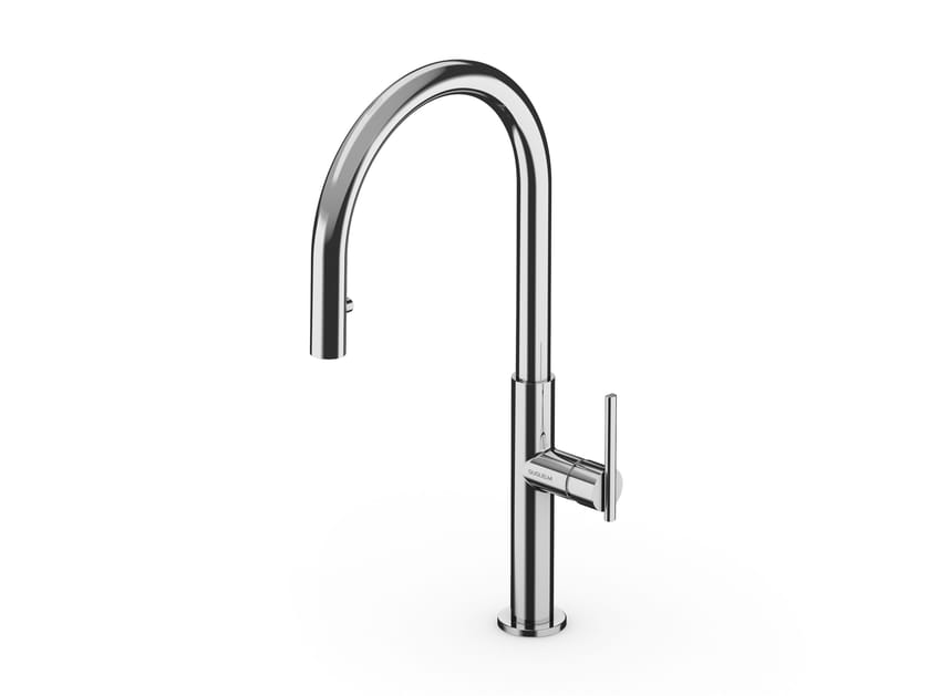 Однорычажный смеситель для кухни с поворотным изливом GUGLIELMI RUBINETTERIE Траверс ARCH-00093314