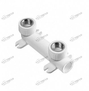 Угольник двойной ВР KALDE 90 D25х1/2" полипропиленовый белый 3222BTT250B00