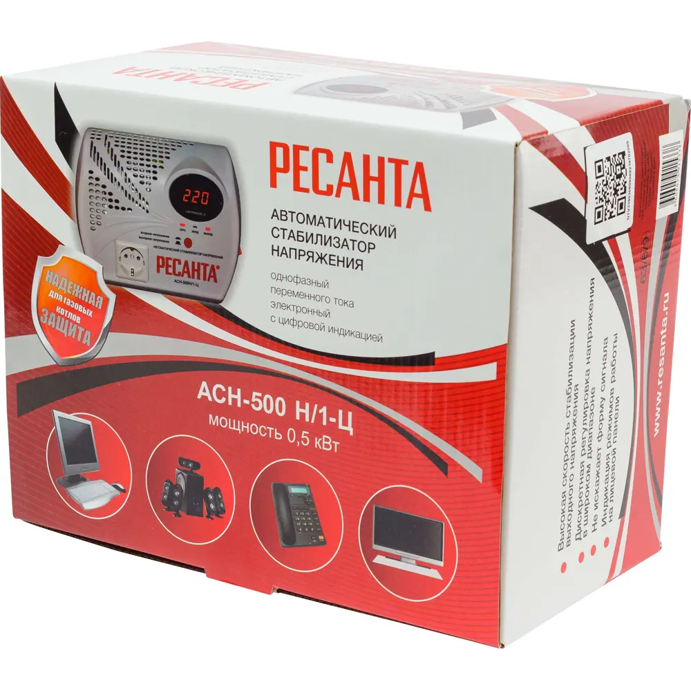 Стабилизатор напряжения Ресанта АСН- 500Н1/1-Ц 0.5 кВт 84986109 STLM-2000058  - Вид №9