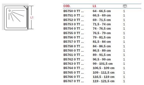 INDA® Прямоугольная душевая кабина из стекла с распашной дверцей Claire design B570…s/d-b575…0 - Вид №4