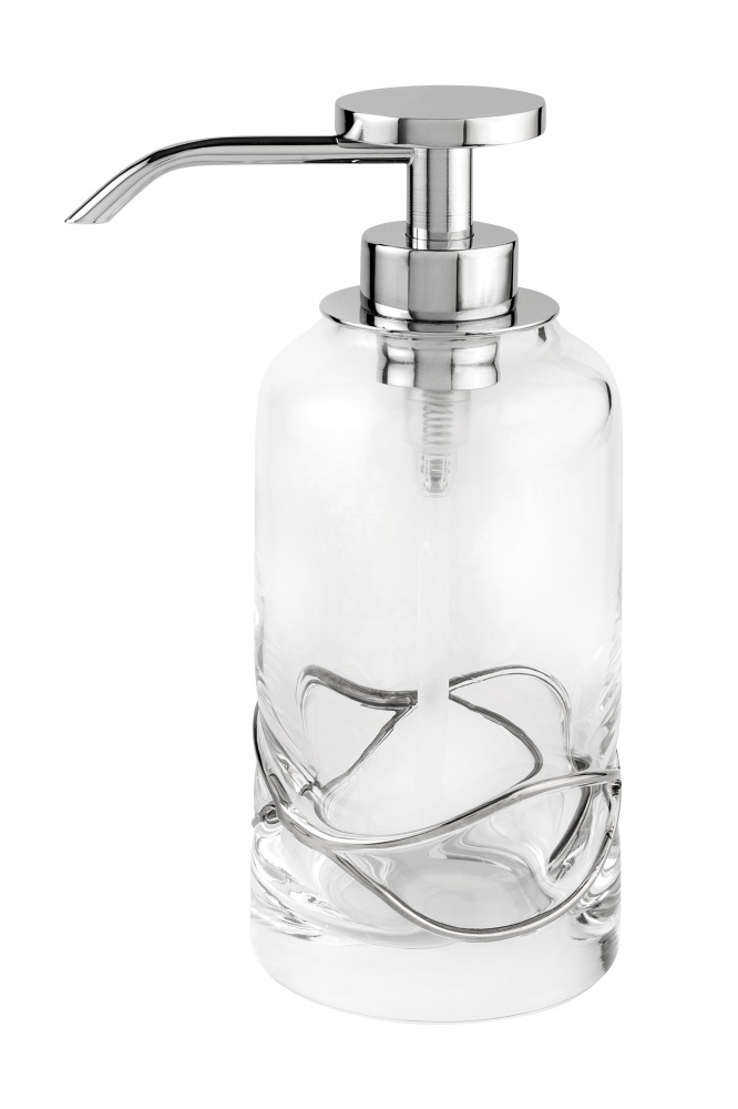 6625/CH-V6 Surya Crystal Stream, дозатор с помпой V6, цвет хром 