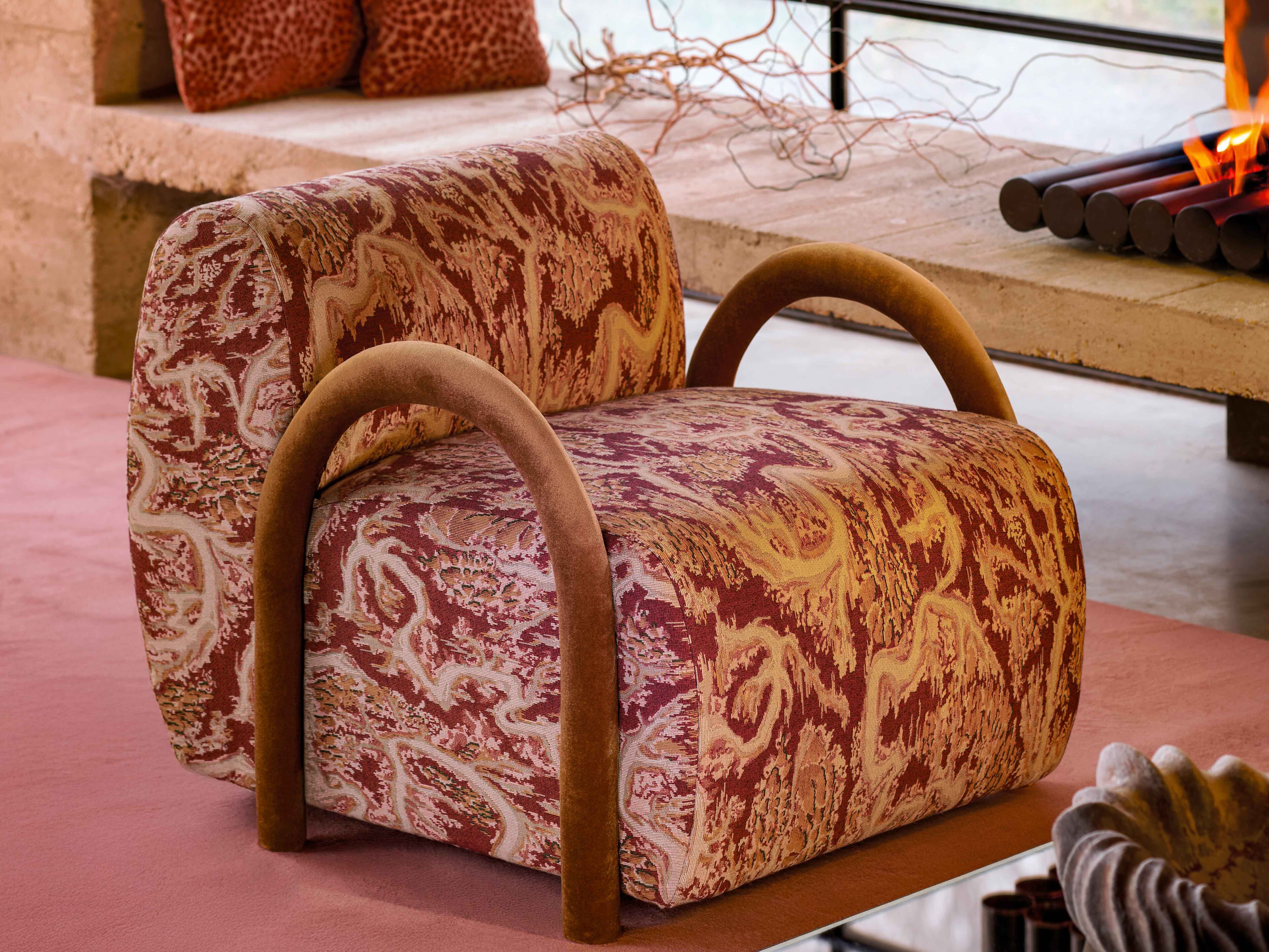 Хлопчатобумажная ткань и акриловая ткань LELIEVRE Métamorphose ARCH-00139799 - Вид №5