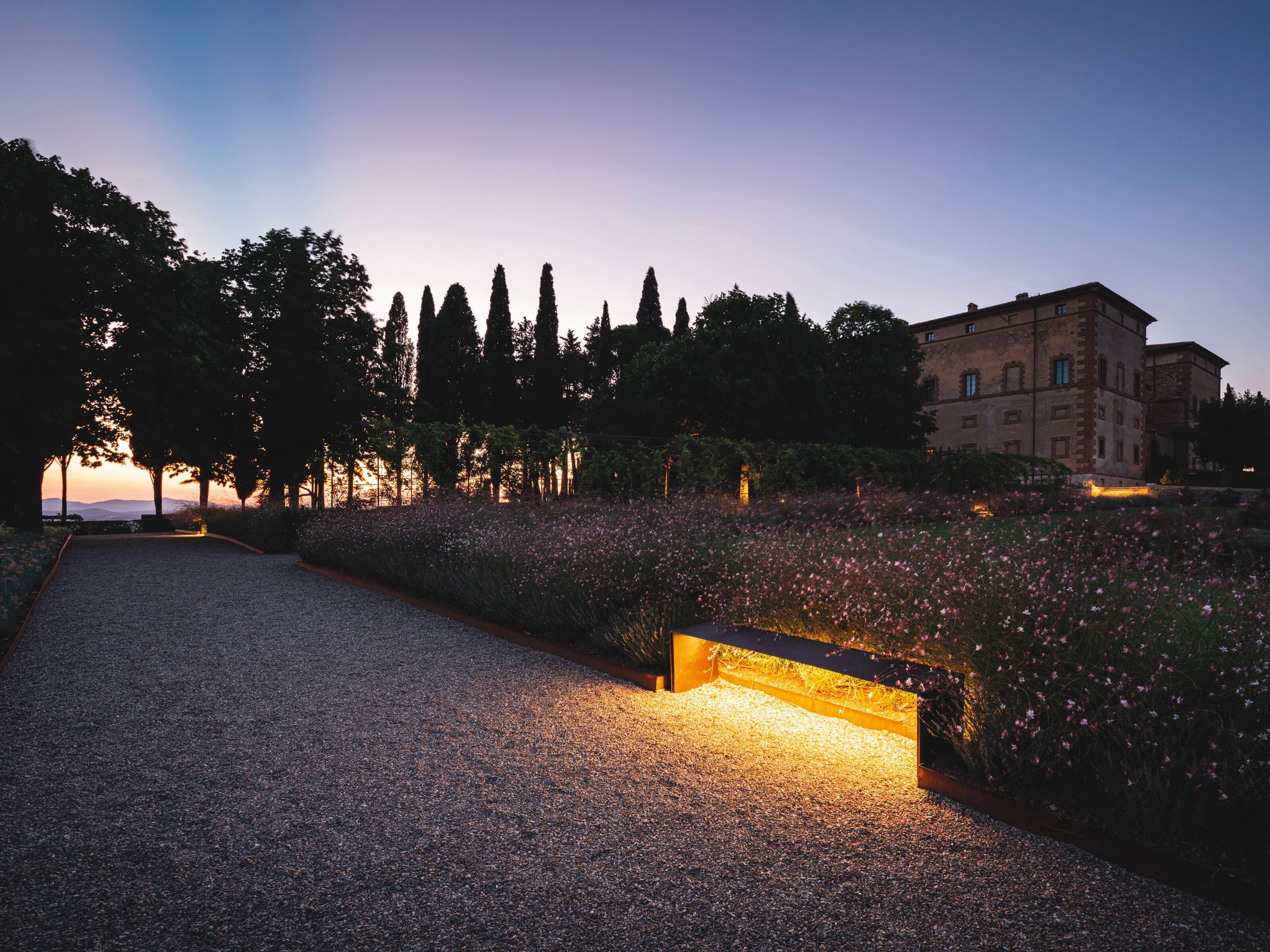 Стальная скамья Corten™ без спинки со встроенным освещением Renzo Serafini SEDUTA LUNGA ARCH-00063365 - Вид №2