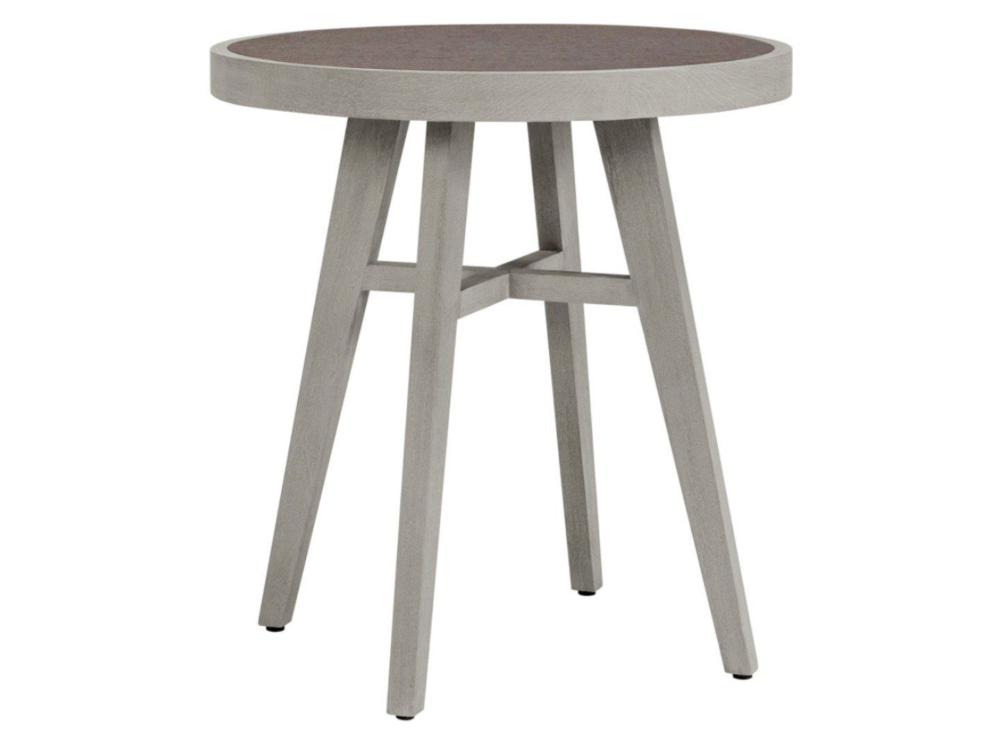 Круглый стол из тикового дерева с керамической вставкой JANUS et Cie Альпинарий ARCH-00019870