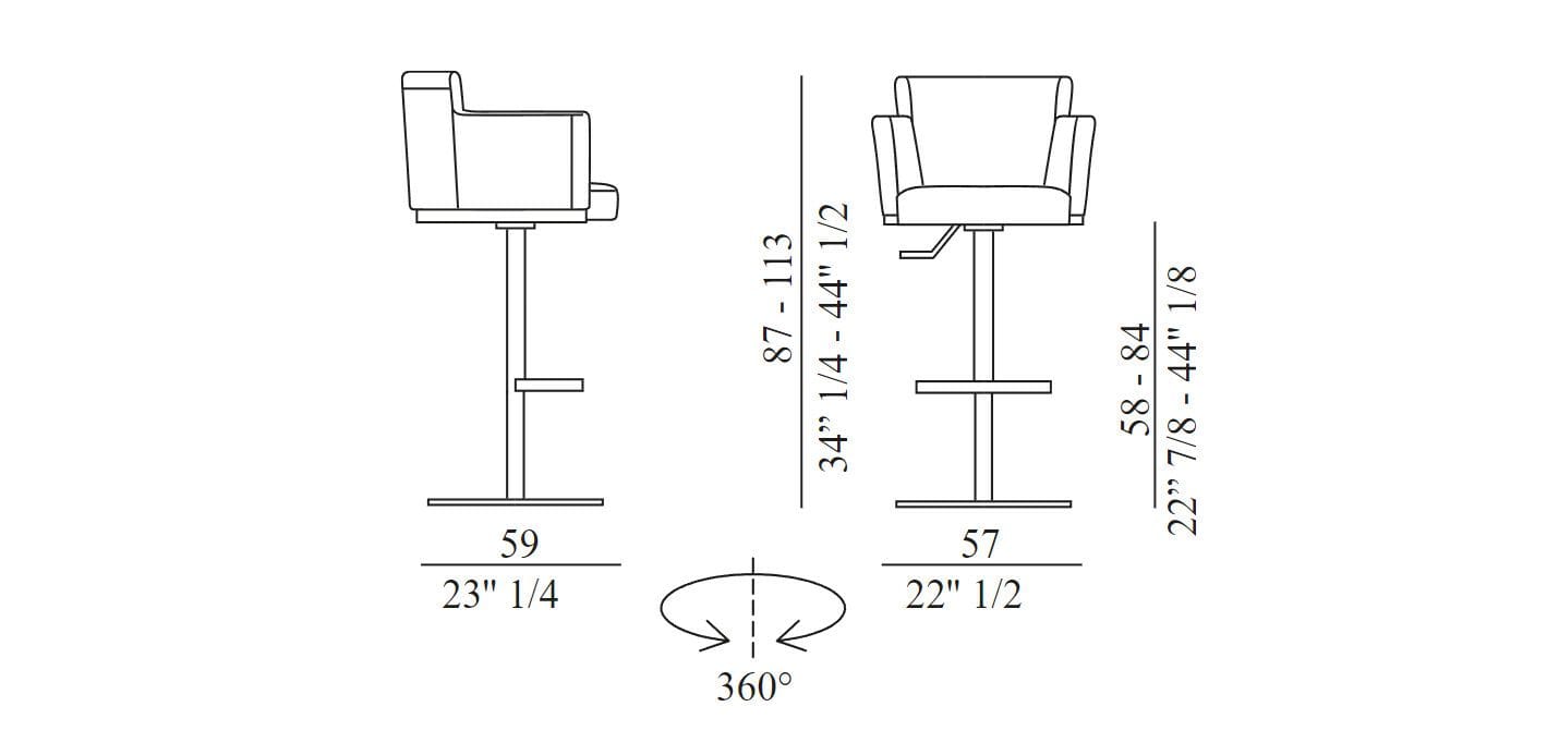 Поворотный стул с подлокотниками EFORMA Ely ARCH-00018857 - Вид №1